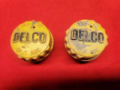 Corvette delco batter caps - corvette,